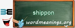 WordMeaning blackboard for shippon